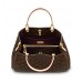 Женская брендовая кожаная сумка Louis Vuitton Montaigne Broun 