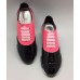 Женские лаковые кожаные кроссовки Chanel EX Sport красные с черным