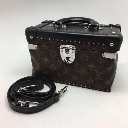 Женская кожаная сумка Louis Vuitton Black/Broun V