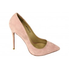 Женские замшевые розовые туфли Christian Louboutin Pigalle