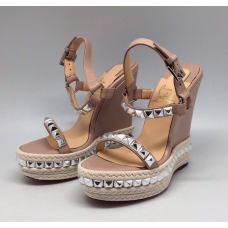 Женские кожаные розовые босоножки Christian Louboutin Pink Женские кожаные розовые босоножки Christian Louboutin Pink