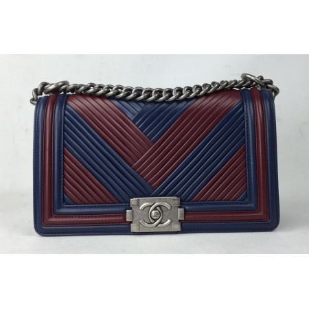 Женская сумка Chanel RedBlue X 25 cm