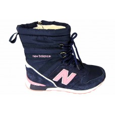 Женские зимние дутики New Balance Blue с мехом Женские зимние дутики New Balance Blue с мехом