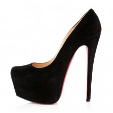 Женские замшевые черные туфли Christian Louboutin Pigalle Женские замшевые черные туфли Christian Louboutin Pigalle