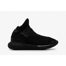 Мужские высокие чнрные кроссовки Adidas Yohji Yamamoto Qasa Racer Black High Мужские высокие чнрные кроссовки Adidas Yohji Yamamoto Qasa Racer Black High