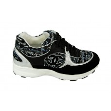Женские брендовые кроссовки Chanel EX Sport текстиль Женские брендовые кроссовки Chanel EX Sport текстиль
