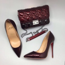 Женские лакированные туфли Christian Louboutin Pigalle Cherry